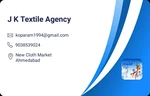 Business logo of J K textile agency ahmedabad