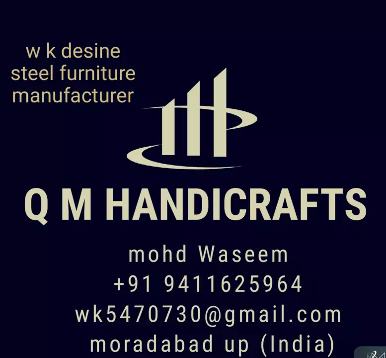 Visiting card store images of Q M HANDICRAFTS