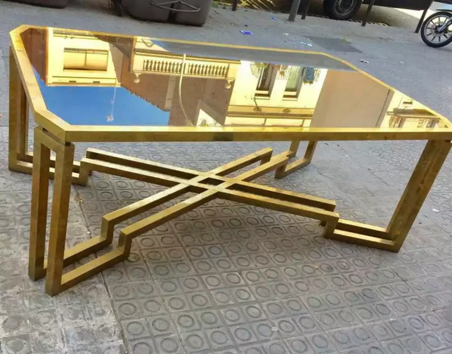 Squire canter table golden colour  uploaded by Q M HANDICRAFTS on 11/17/2022