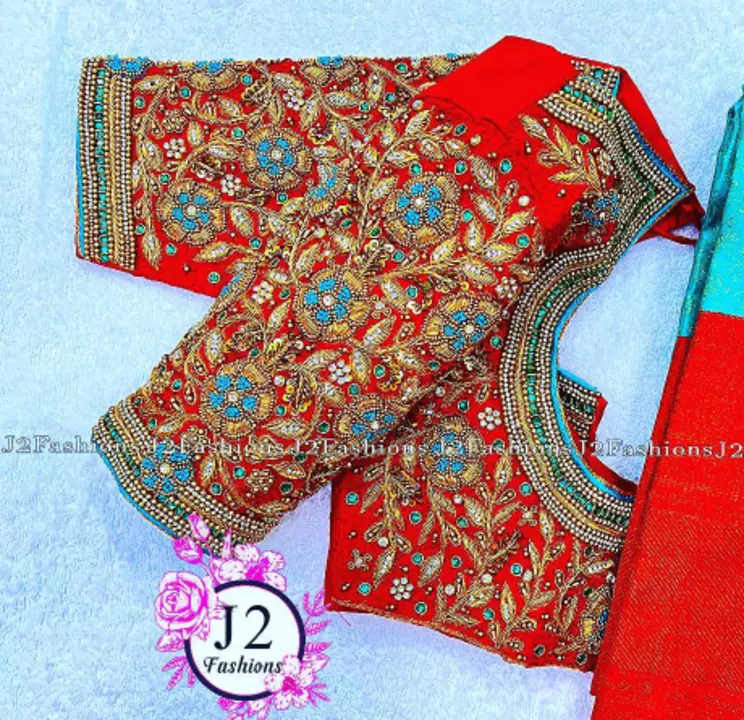 Aari work blouse designs uploaded by business on 11/17/2022