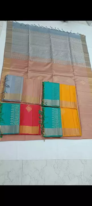 Tissue Border butta sarees uploaded by Meena Silk House on 11/17/2022