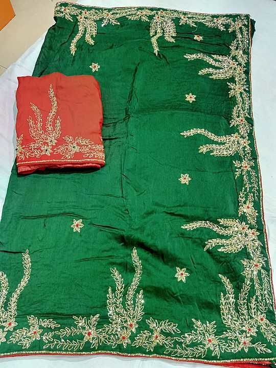 🌹🌹🌹🌹🌹🌹🌹
👉Saree pure dola rasian silk
👉Pure and original febric
👉Heavy katdana work
👉Heavy uploaded by poonam collection nx on 1/20/2021