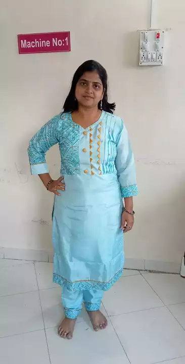 Manipuri silk embroidered kurti with pant  uploaded by Happy Happy Garment on 11/18/2022