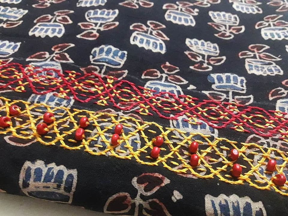 Hand embroidered blouse piece uploaded by Ashmani on 1/20/2021