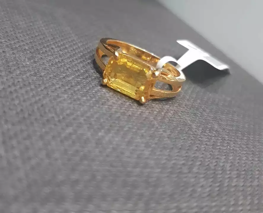 Yellow sapphire rings uploaded by Kundali Gems  on 11/18/2022