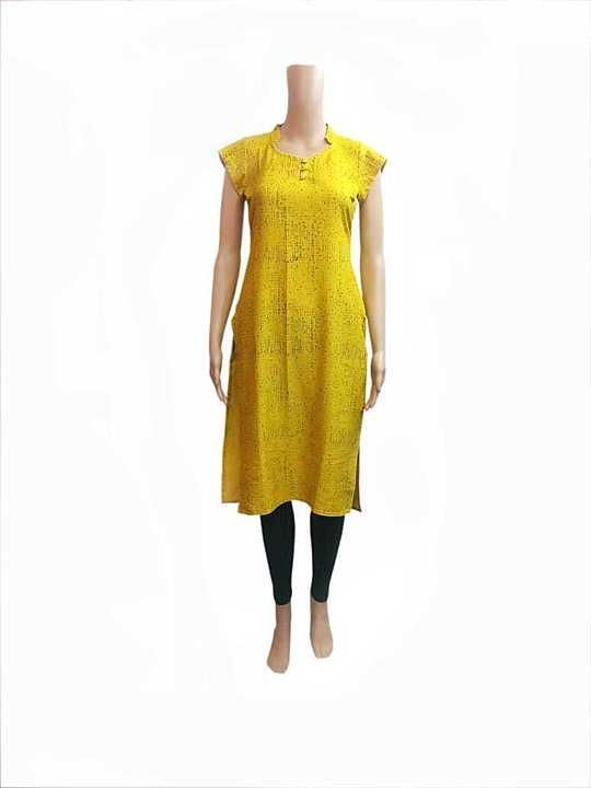 Yellow cotton kurta with back collar uploaded by Dotss on 7/1/2020