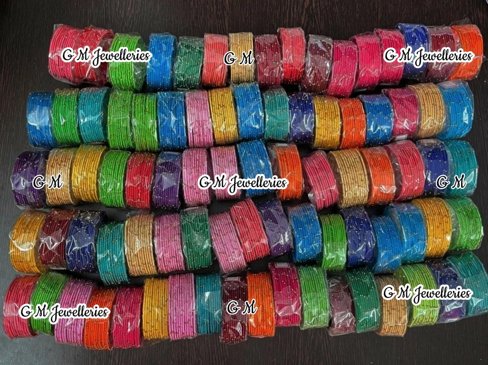 Silk Thread Metal Bangles uploaded by business on 11/18/2022