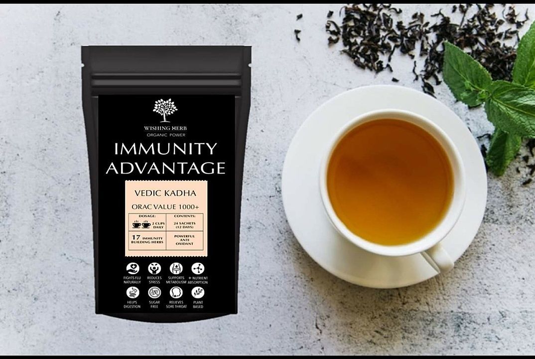 Post image The Best of the both worlds, is the only way to describe IMMUNITY ADVANTAGE.

Ancient Indian wisdom carefully balanced with modern science has given the traditional (Kadha) increased bioavailability, resulting in higher nutrition absorption and a super powered 1000+ ORAC Value.   

#SipYourWayToImmunity #YouAreWhatsInsideOfYou #OrganicPower #Antioxidents #HighOracValue #17ImmunityBoostingHerbs #VedicKadha #ClinicallyProven #ReinventedAncientWisdom #IsolatedActiveIngredients
