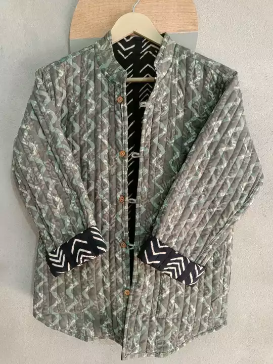 Product image of  bagru printed Winter jacket for women , ID: bagru-printed-winter-jacket-for-women-95093993