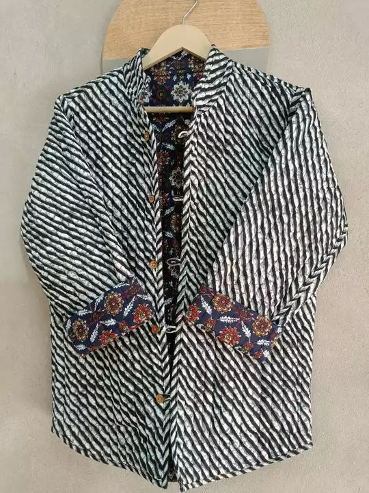 bagru printed Winter jacket for women uploaded by Ankita hand block print on 11/18/2022