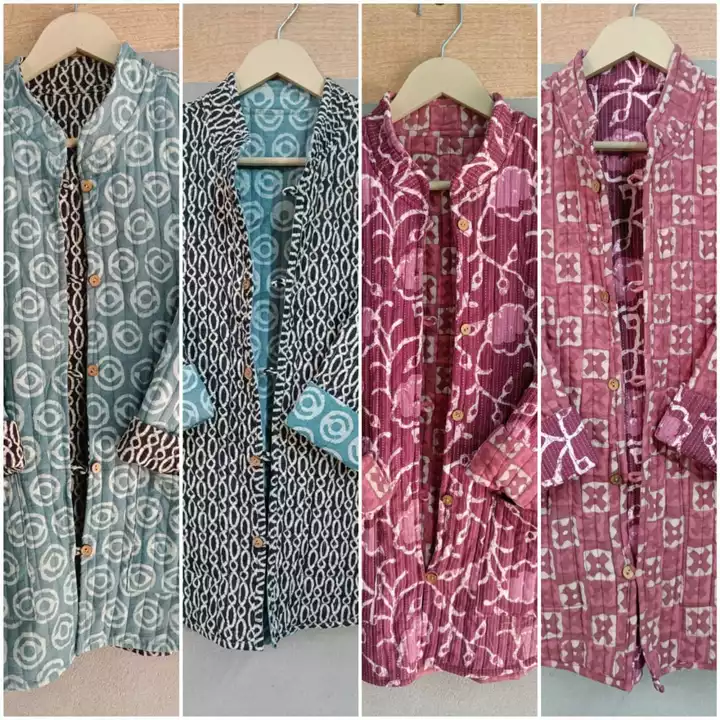 Product image of  bagru printed Winter jacket for women , ID: bagru-printed-winter-jacket-for-women-73eef631