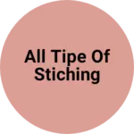 Business logo of All tipe of stiching