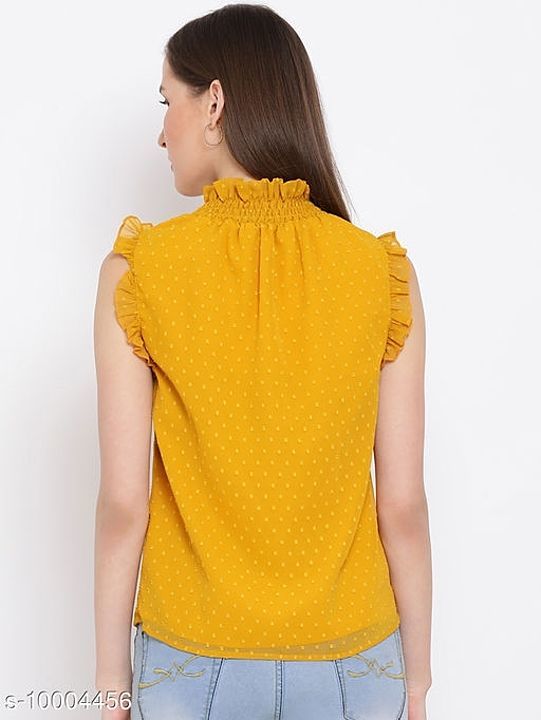 ALL WAYS YOU Women Yellow Spaghetti Embellished Top uploaded by business on 1/20/2021