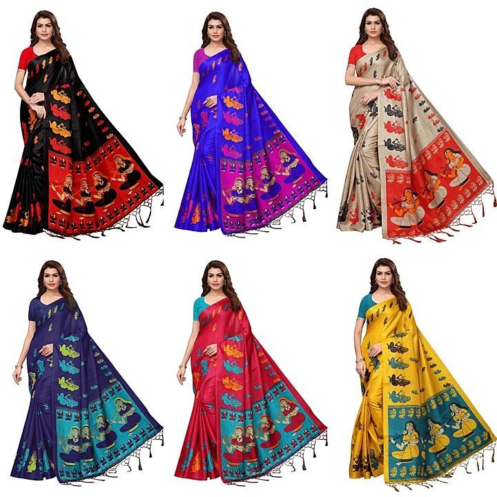 Women's khadi silk saree uploaded by business on 7/1/2020