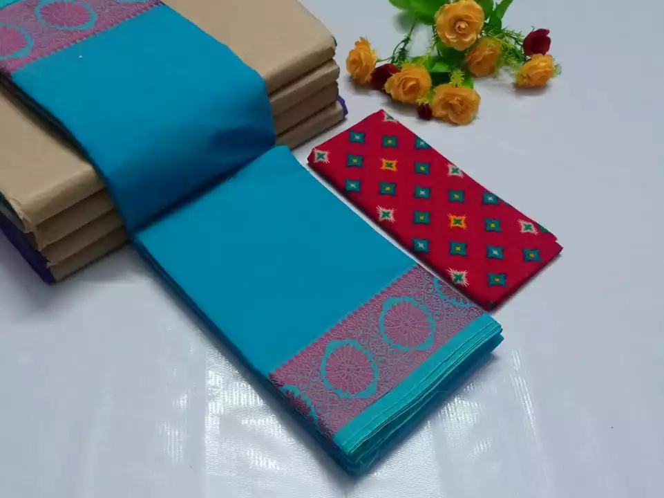 Product image of Cotton sarees , price: Rs. 820, ID: cotton-sarees-cf03d412