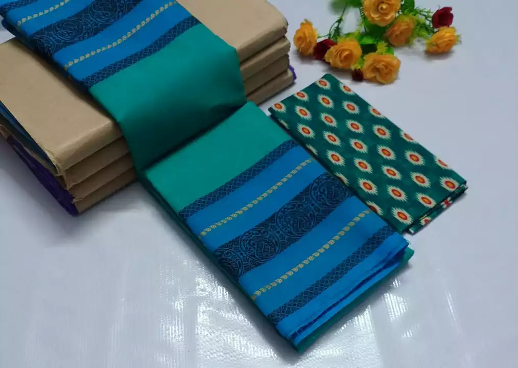 Product image of Cotton sarees , price: Rs. 820, ID: cotton-sarees-b31af595