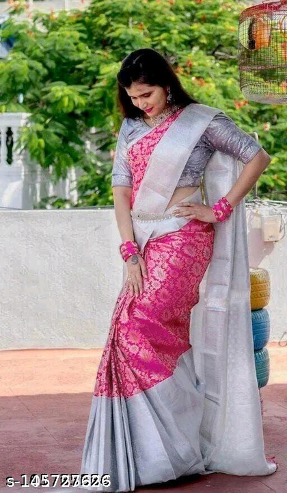 Ck 97 silver boder saree uploaded by Santosh Fashion  on 11/18/2022