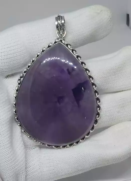 Post image Natural Amethyst pendants are available or make to order for more information contact me on 9414077808