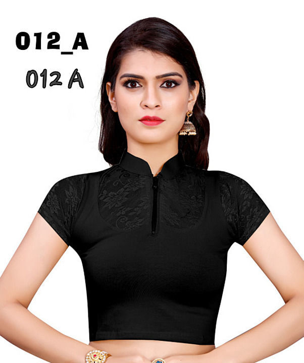 Women's Lycra sttiched blouse  uploaded by Devu Exports on 7/1/2020