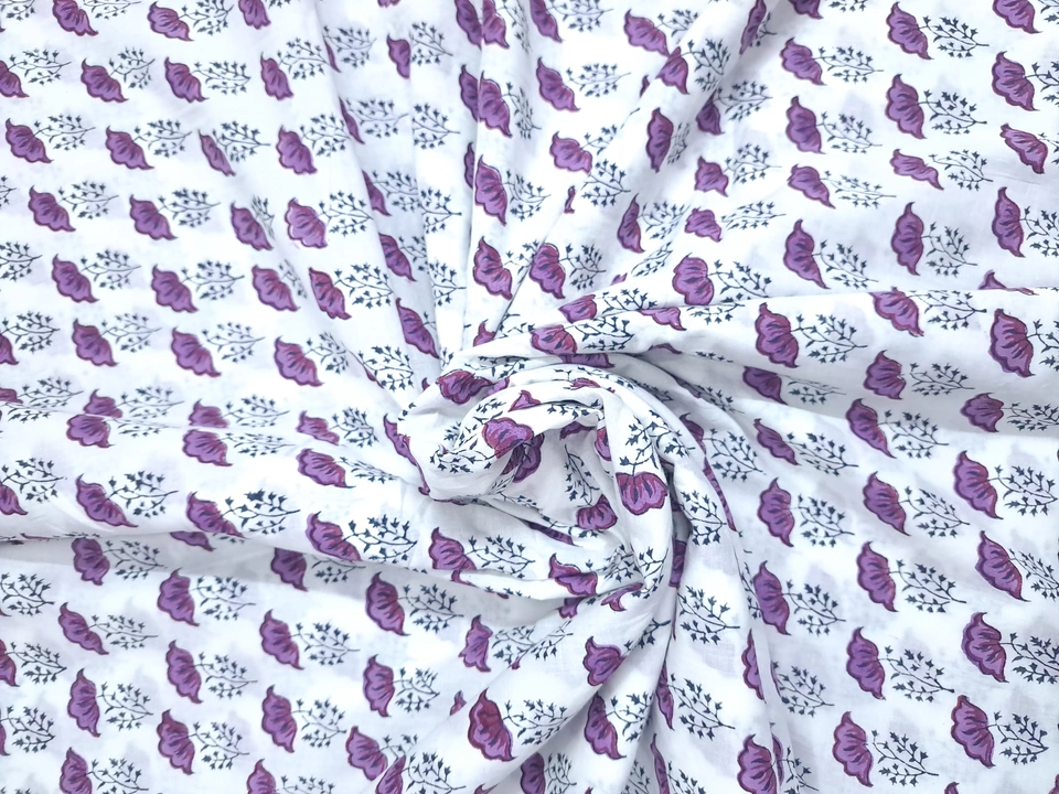 Sanganeri Printed Cotton kurti fabric. uploaded by Vapusi Fashion on 11/18/2022