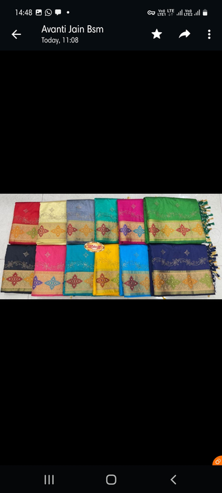 Silk sarees uploaded by Shree SANTSEVIJI BASTRA BHANDAR  on 11/18/2022