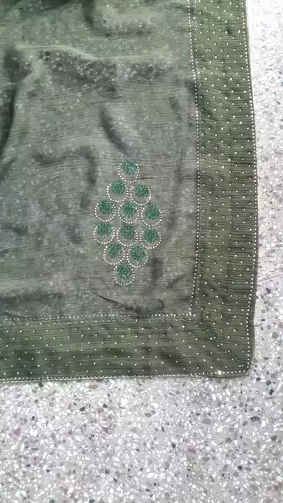 Hot fix diamond sarees uploaded by Mahadev fashion on 11/18/2022