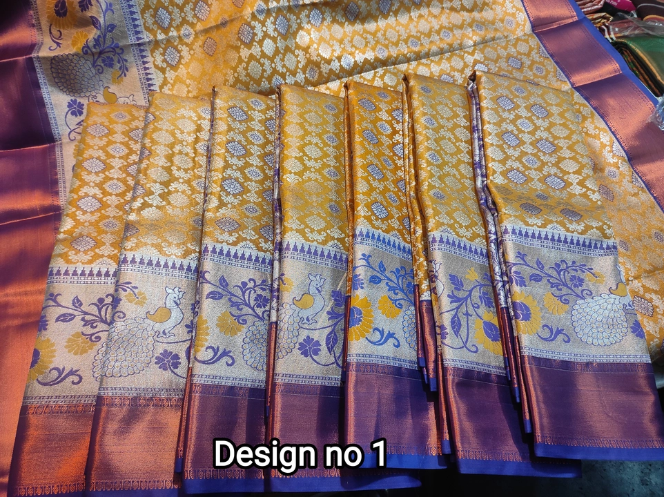 Tissue skirt bridal uploaded by M G N SILKS on 11/19/2022