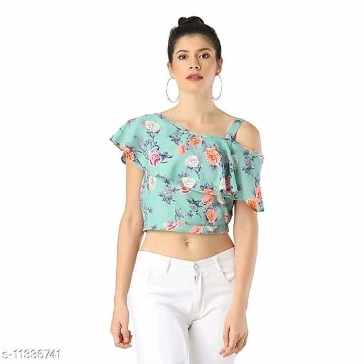 Women Cold shoulder Crop top uploaded by THE SILVER LINING on 1/21/2021
