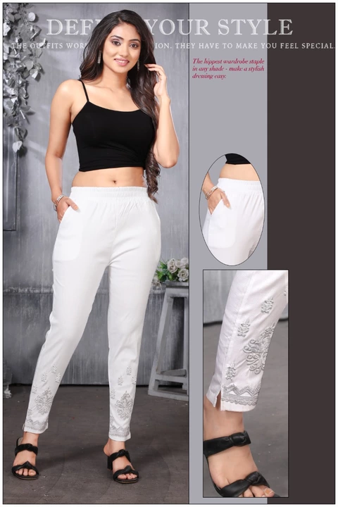 Rayon slub Lycra Partywear Pants uploaded by business on 11/19/2022