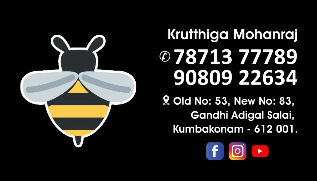 Visiting card store images of BEES