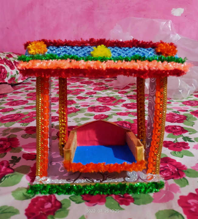 Temple jhula uploaded by A.P.S.MAHILA GRAHA UDHYOG WOODEN WORK AND CRAFT on 11/19/2022