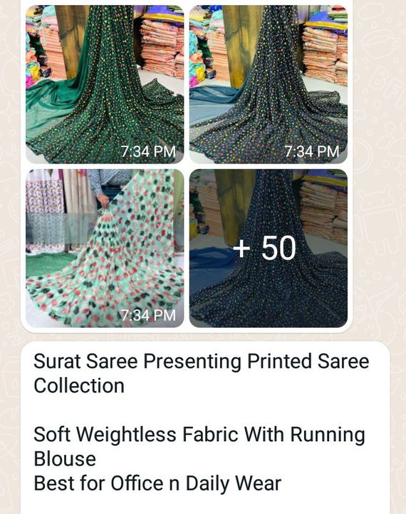 Post image I want 50 pieces of Saree.