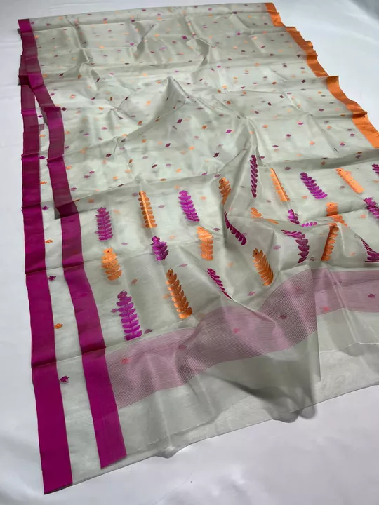 exclusive fancy chandeei katan silk saree uploaded by Virasat kala chanderi on 11/19/2022