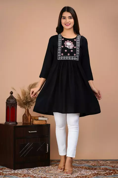 Black top embroidered  whoman uploaded by Abhinandan creation on 11/20/2022