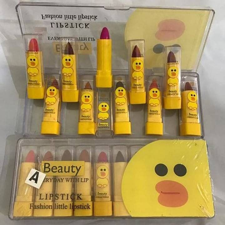 Mini size character lipstick pack of 10 uploaded by The cosmetic world for u on 1/21/2021