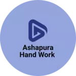 Business logo of Ashapura Hand Work
