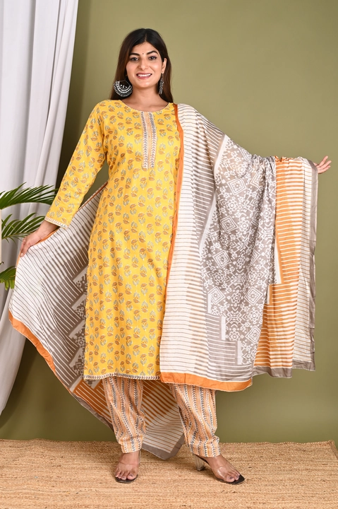 Product image with price: Rs. 550, ID: readymade-cotton-collection-with-duaptta-and-salwar-4d5d9869