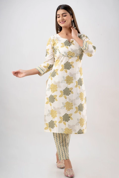 Post image Hey! Checkout my updated collection Cotton kurti set.
