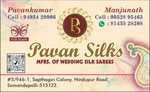 Business logo of PAVAN SILKS