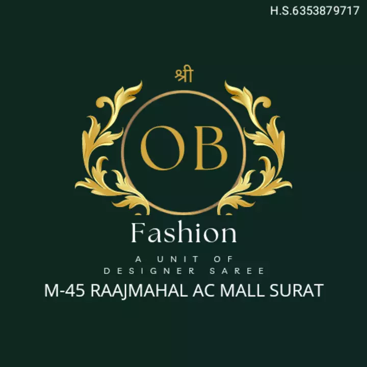Visiting card store images of O.B.FASHION