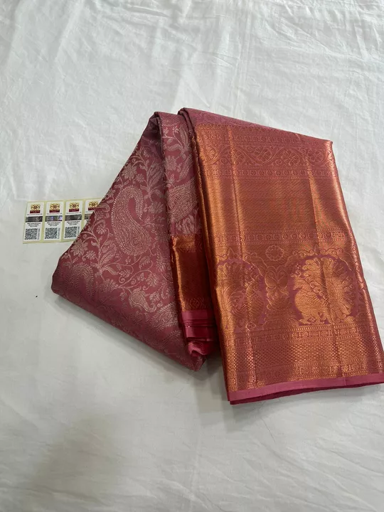 Pure copper silk sarees uploaded by business on 11/20/2022