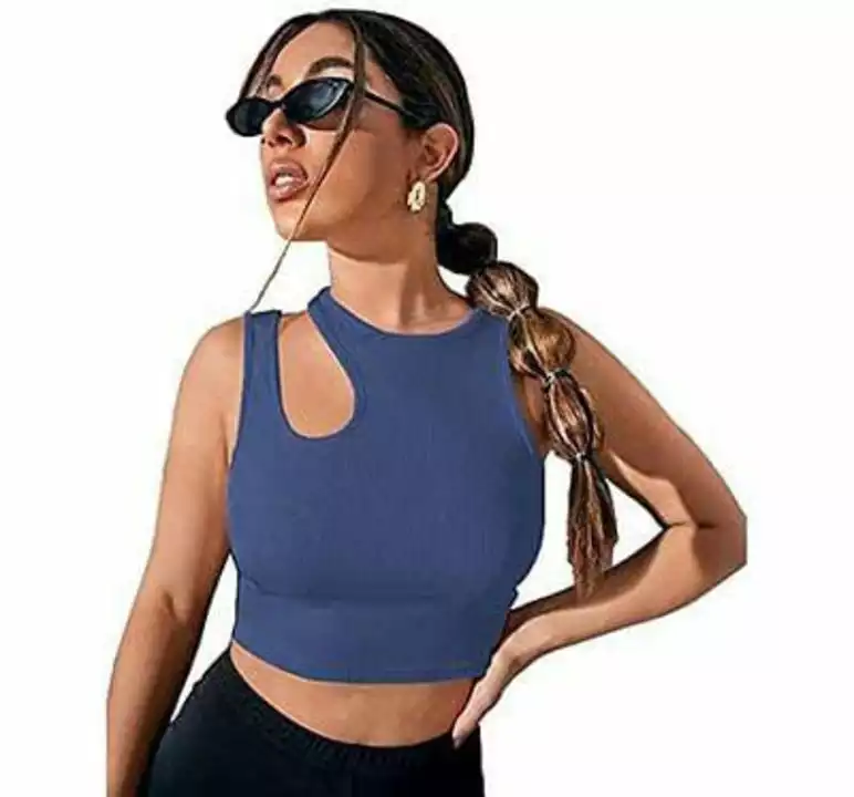 *Aahwan Women's & Girls' Solid Asymmetrical Neck Cotton Rib Cut Out Crop Top*

*Price 350*

*Free Sh uploaded by SN creations on 11/20/2022
