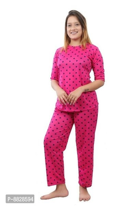 #Stylish Satin Printed Night Top with Pajama Set# uploaded by Gajab Style on 11/20/2022