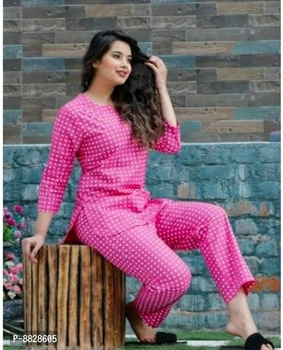 #Stylish Satin Printed Night Top with Pajama Set# uploaded by Gajab Style on 11/20/2022