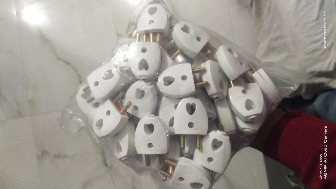 2 pin pack of 50  per pes 6 rs uploaded by RAJAT ELECTRICAL MANUFACTURING on 11/20/2022