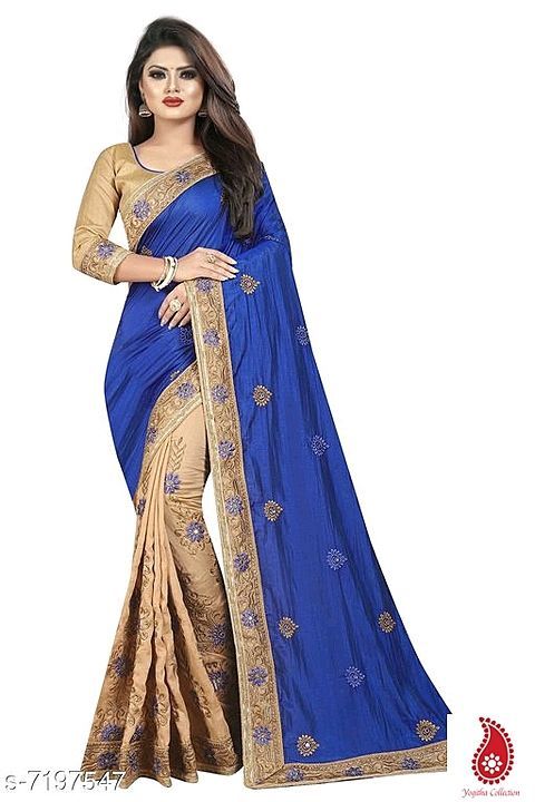 Embroidery saree party wear  uploaded by business on 1/21/2021