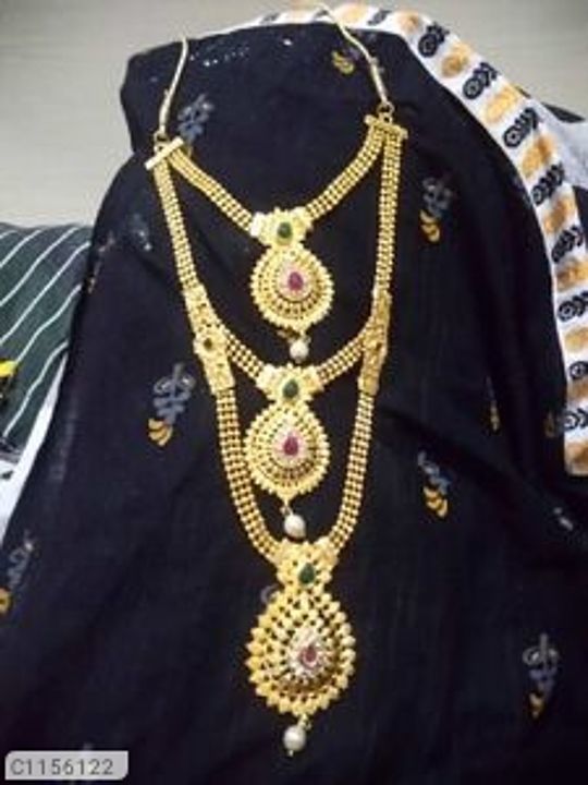 💥 Sukkhi Royal Gold Plated Long Haram Jewellery Sets uploaded by business on 1/21/2021