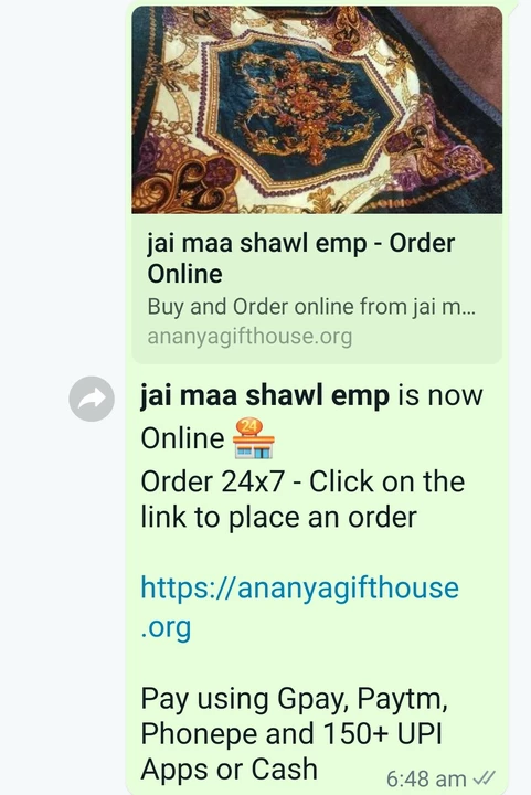 Shop Store Images of Jai maa shawl emp
