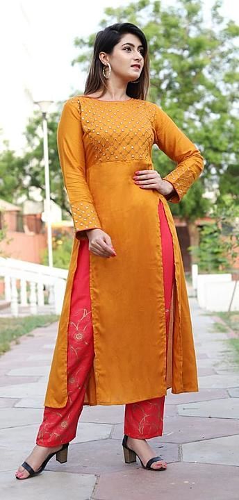 Kurti with pant uploaded by Trendever kurti seller on 7/1/2020