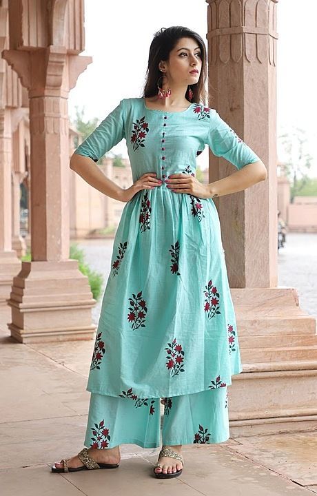 Kurti with Palazzo uploaded by Trendever kurti seller on 7/1/2020